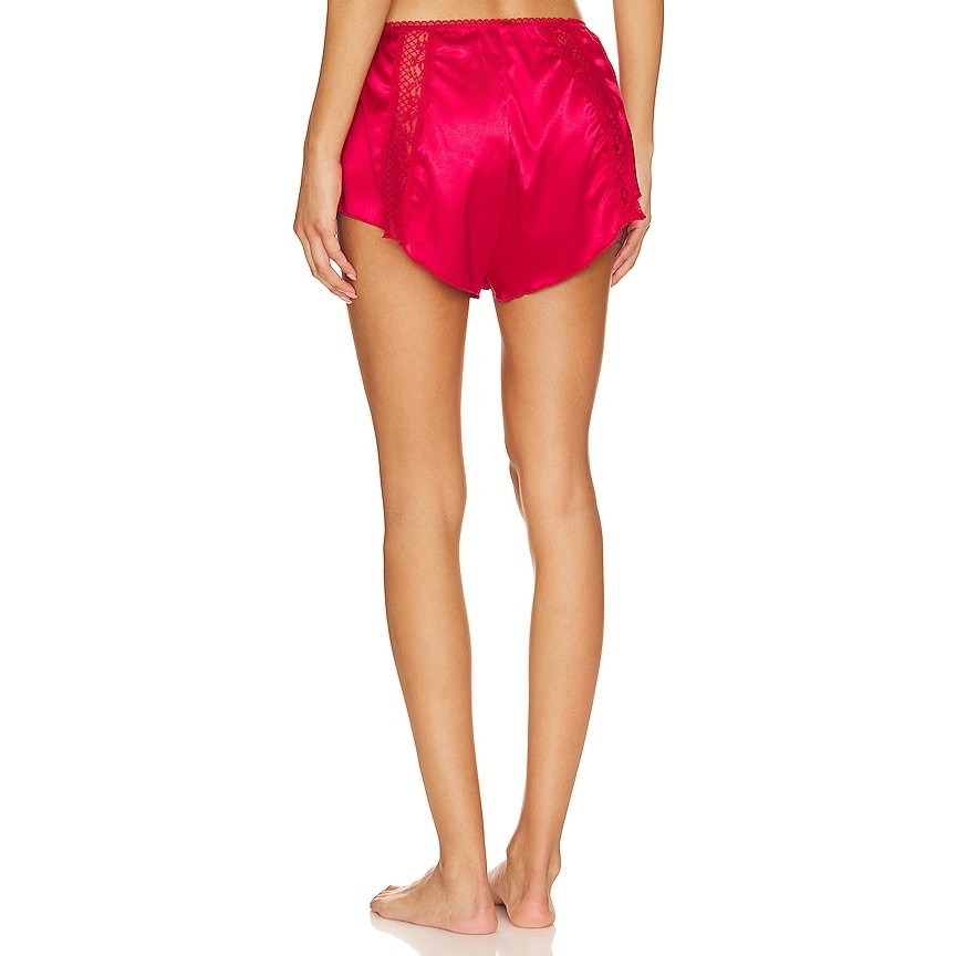 Kat The Label Lucille Shorts In Red Size Large L Satin Sexy Nwt Comfort Lounge — image 2 of 8